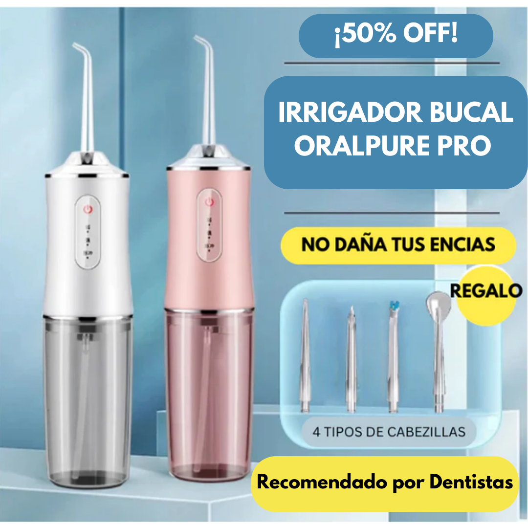 Irrigador Bucal OralPure Pro 50% OFF + Envio Gratis a Todo Chile